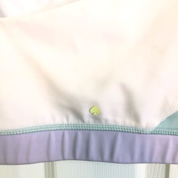 Kate Spade New York Colorblock Spliced Sports Bra Lilac Athleisure Size XS - Picture 6 of 7
